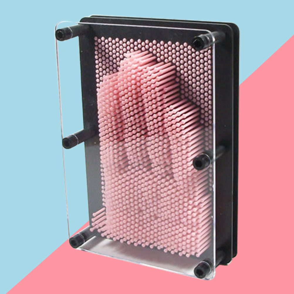 Medium Size Pink 3-Dimensional Pin Art Board Toy K397