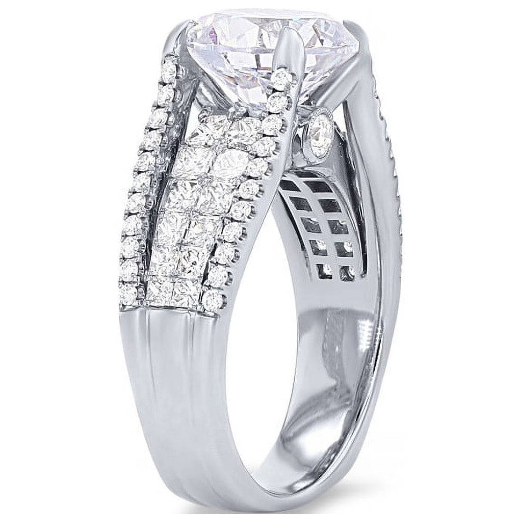 14K White Gold Diamond Solitaire Ring Size 7 C6073