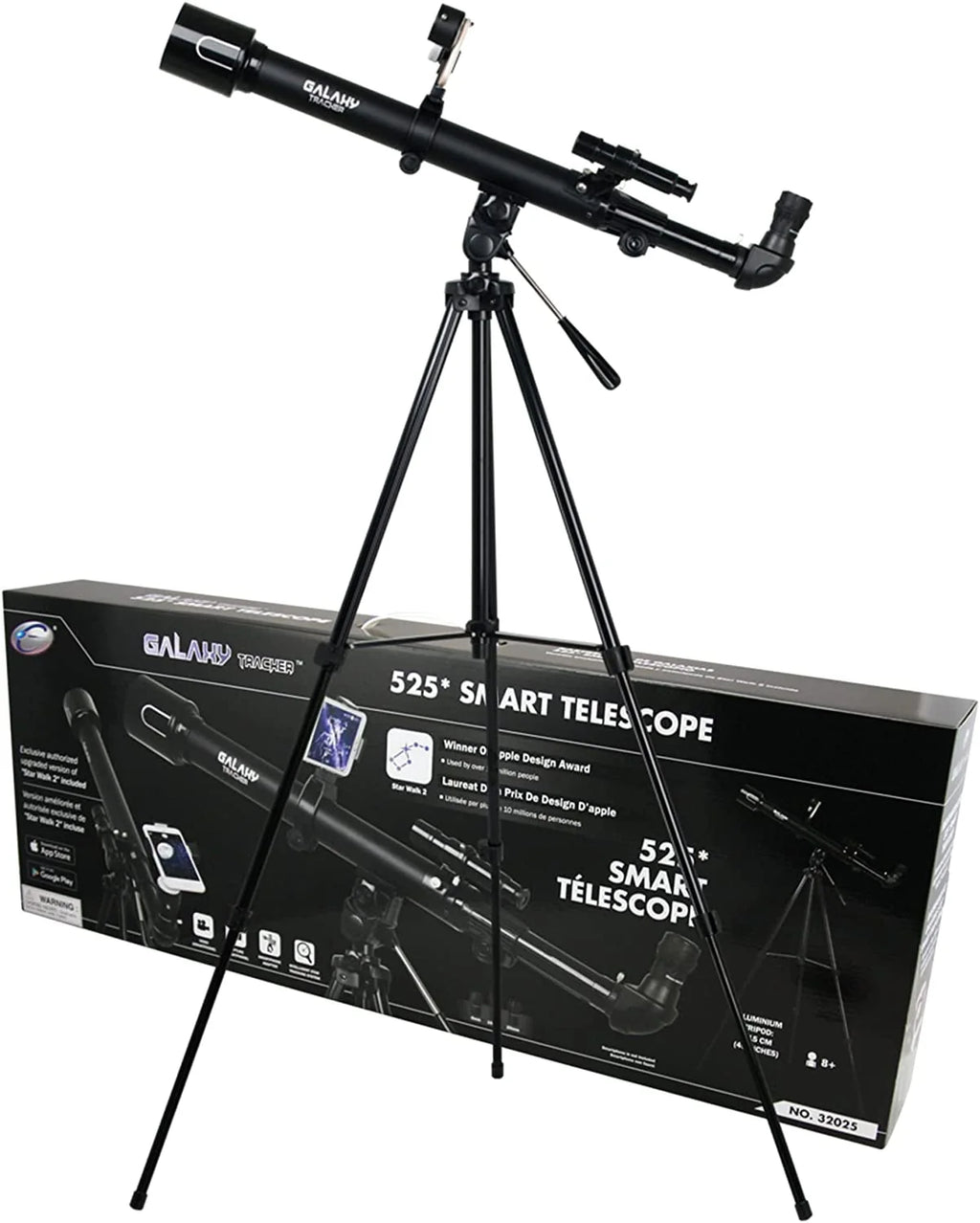 50Mm Wide Angle Hd Telescope With Aluminium Tripod U7112
