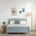 Gray Solid Pine Wood Full Bed Frame with Headboard X621