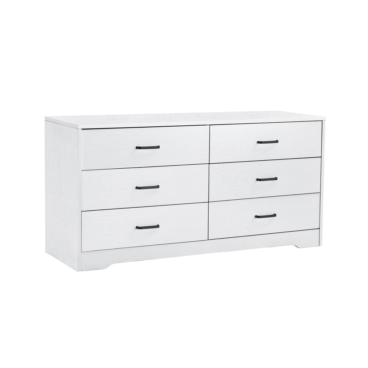 White 6 Drawer Wood Dresser Y5035