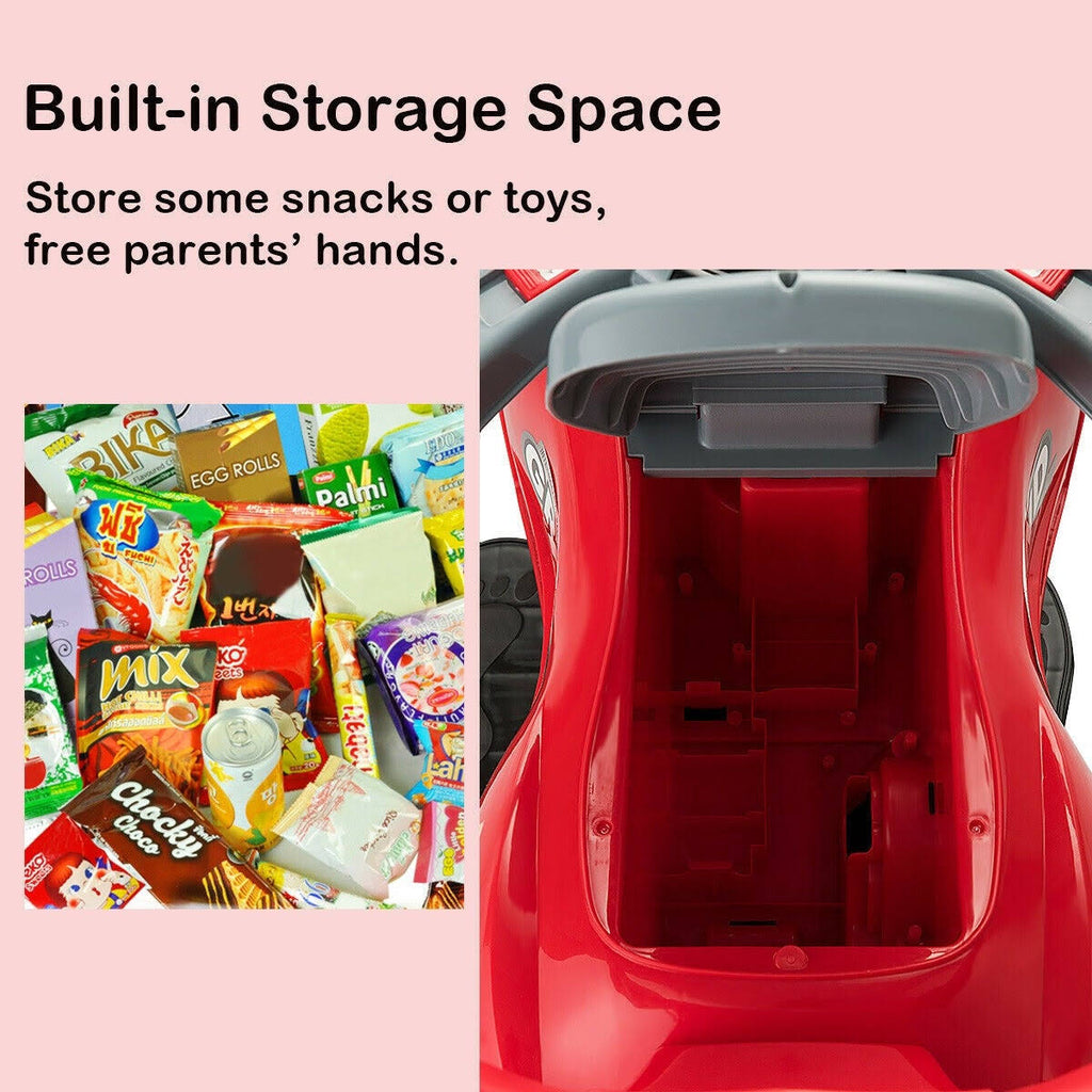 Red 3 in 1 Kids Ride on Push Car Stroller Wagon C708