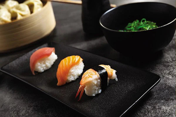 Oval Slanting Bowl 36.5x24cm Black X506