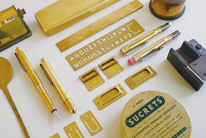 Brass Pen Case Z504