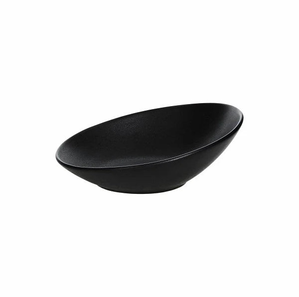 Oval Slanting Bowl 36.5x24cm Black X506