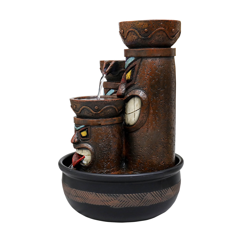 3-Tier Tabletop Water Fountain with Light Z93301