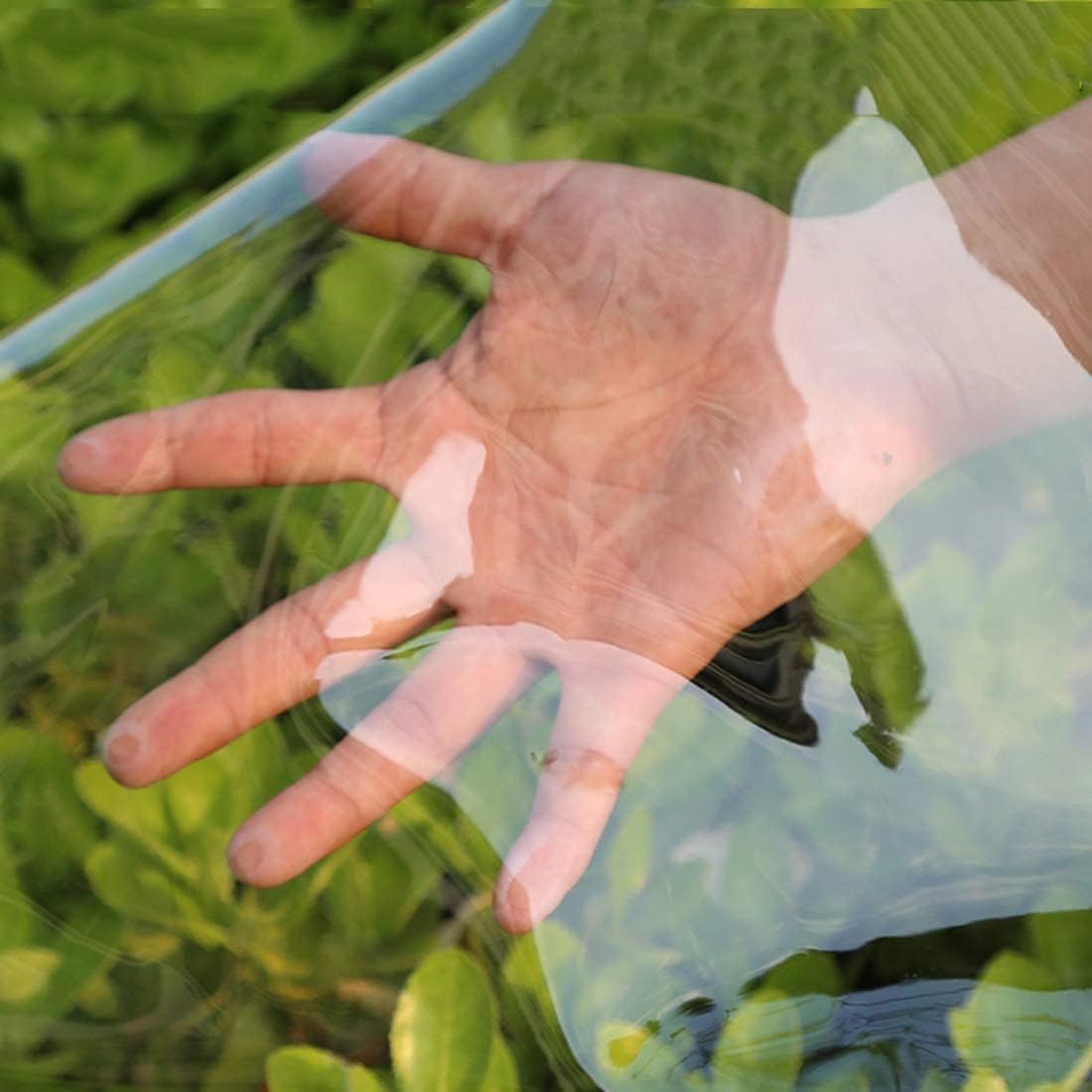 Clear PVC Vinyl Waterproof Tarpaulin Canopy 1.2x2m Q5904