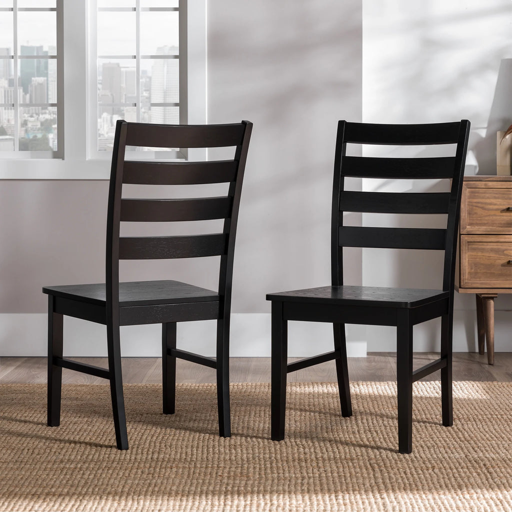 Set of 2 Black Dining Chair S427
