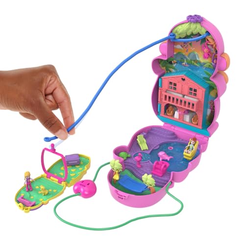 2-in-1 Travel Toy with 2 Micro Dolls and 16 Accessories M1498