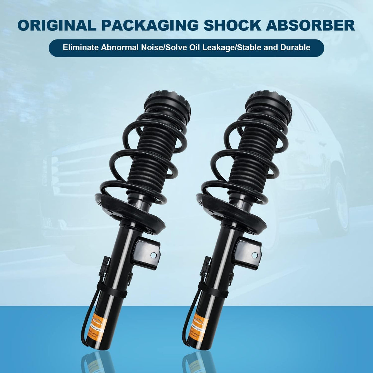 Pair Rear Left Right Shock Absorbers with Upper Mount Assembly N36181