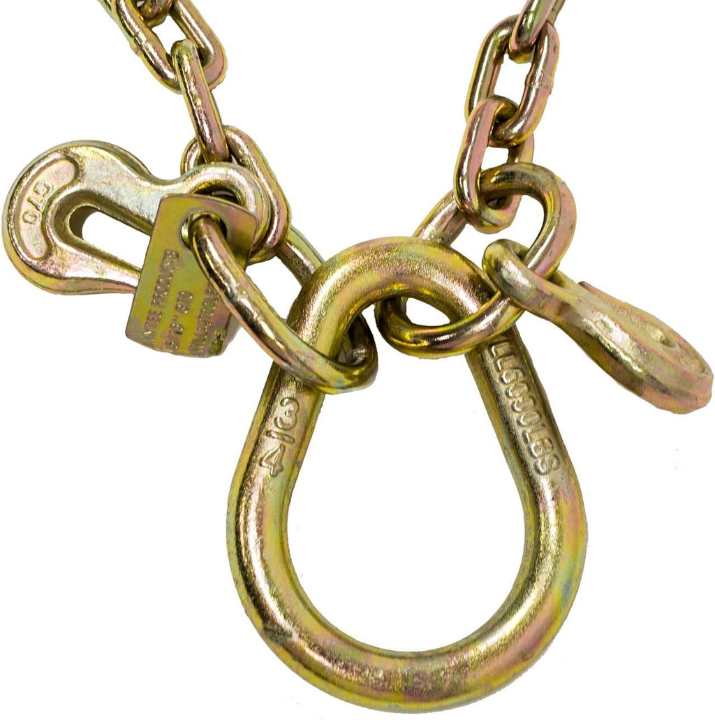 8" Medium J Hooks Chain Bridle with Grab Hooks 2' Legs (2 Pack) K8256