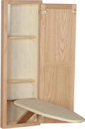 Recessed Ironing Board Cabinet with Storage Shelves J40958