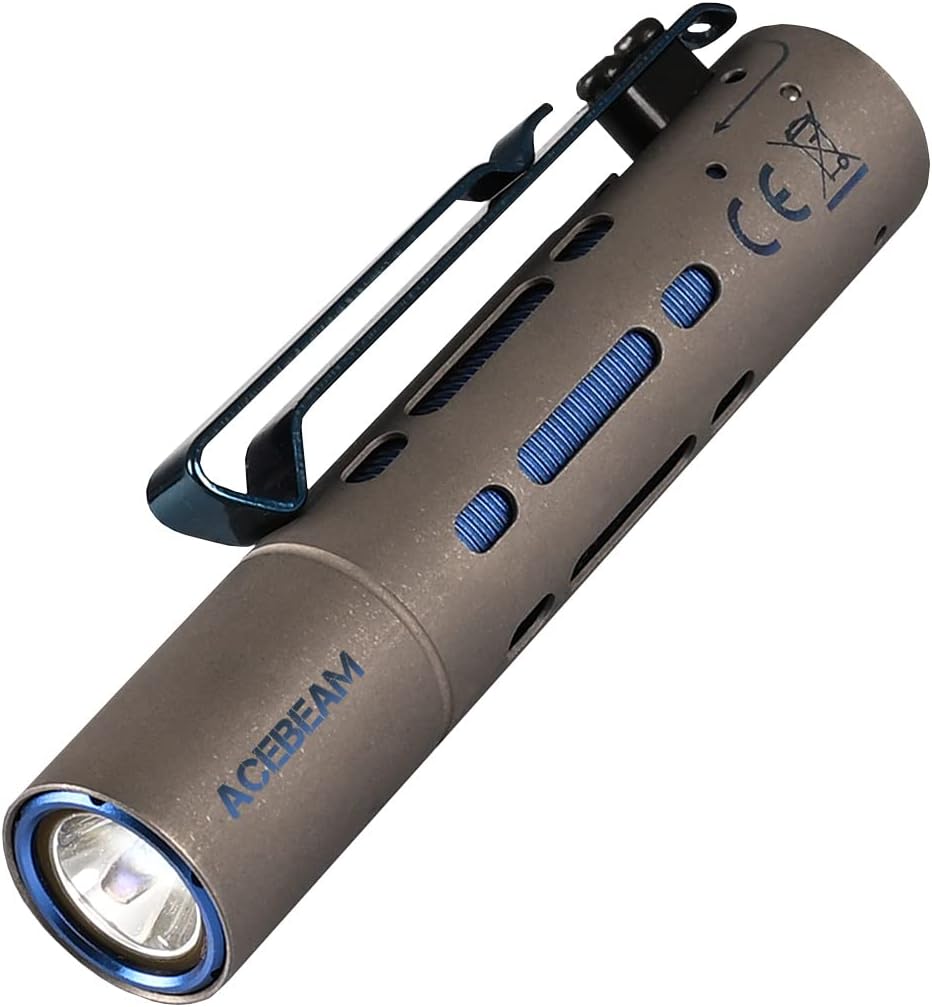 Pocket EDC Flashlight 650 Lumens AA Rechargeable Flashlight E49234
