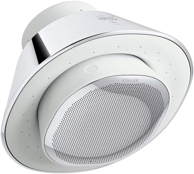 Polished Chrome Bluetooth Showerhead with Rechargeable Speaker J1133