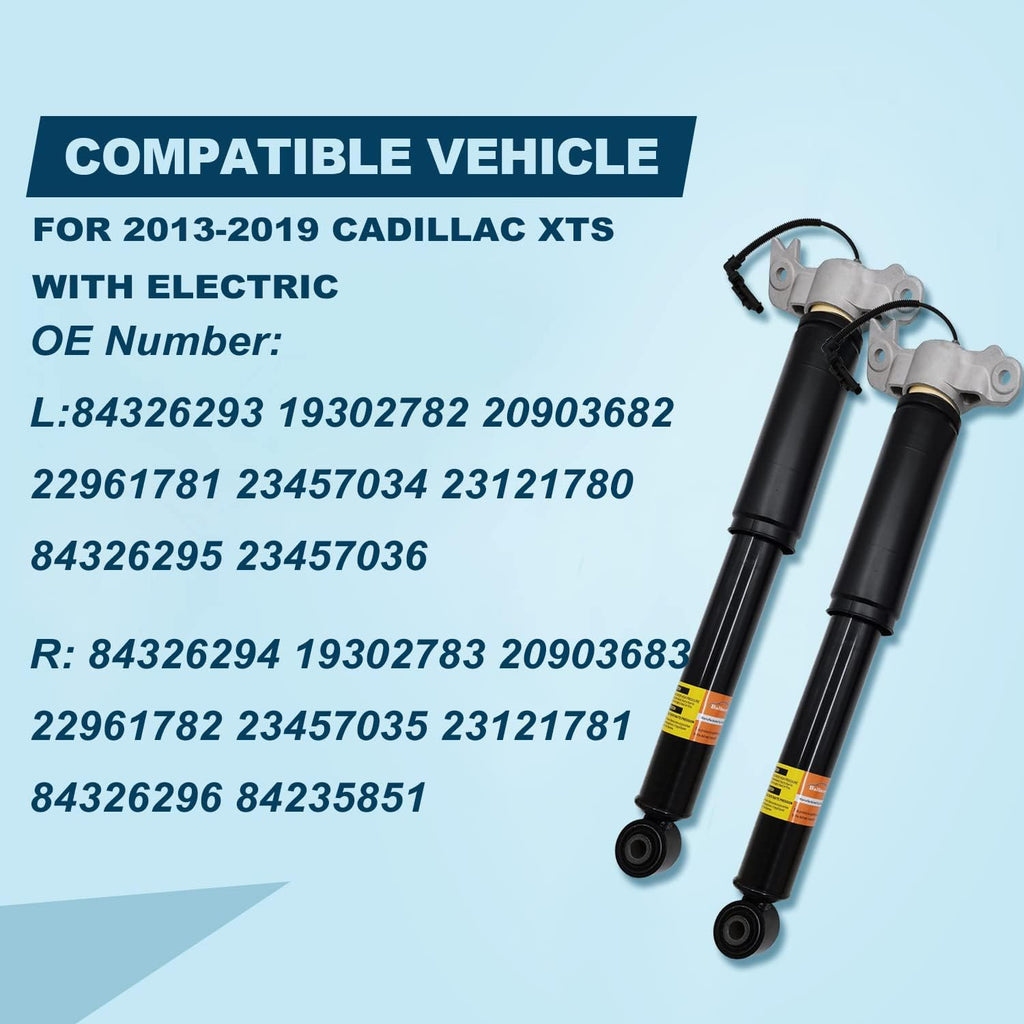 Pair Rear Left Right Shock Absorbers with Upper Mount Assembly N36181