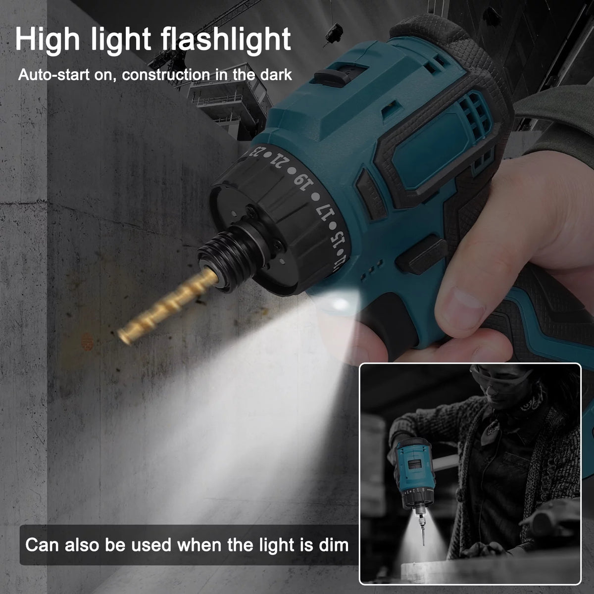 18V Torque Adjustable 2 Speed Brushless Electric Screwdriver N157