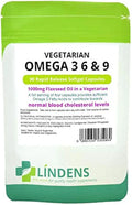 Vegetarian Omega 3 6 9 Flaxseed Oil 180 Capsules 1000mg I918