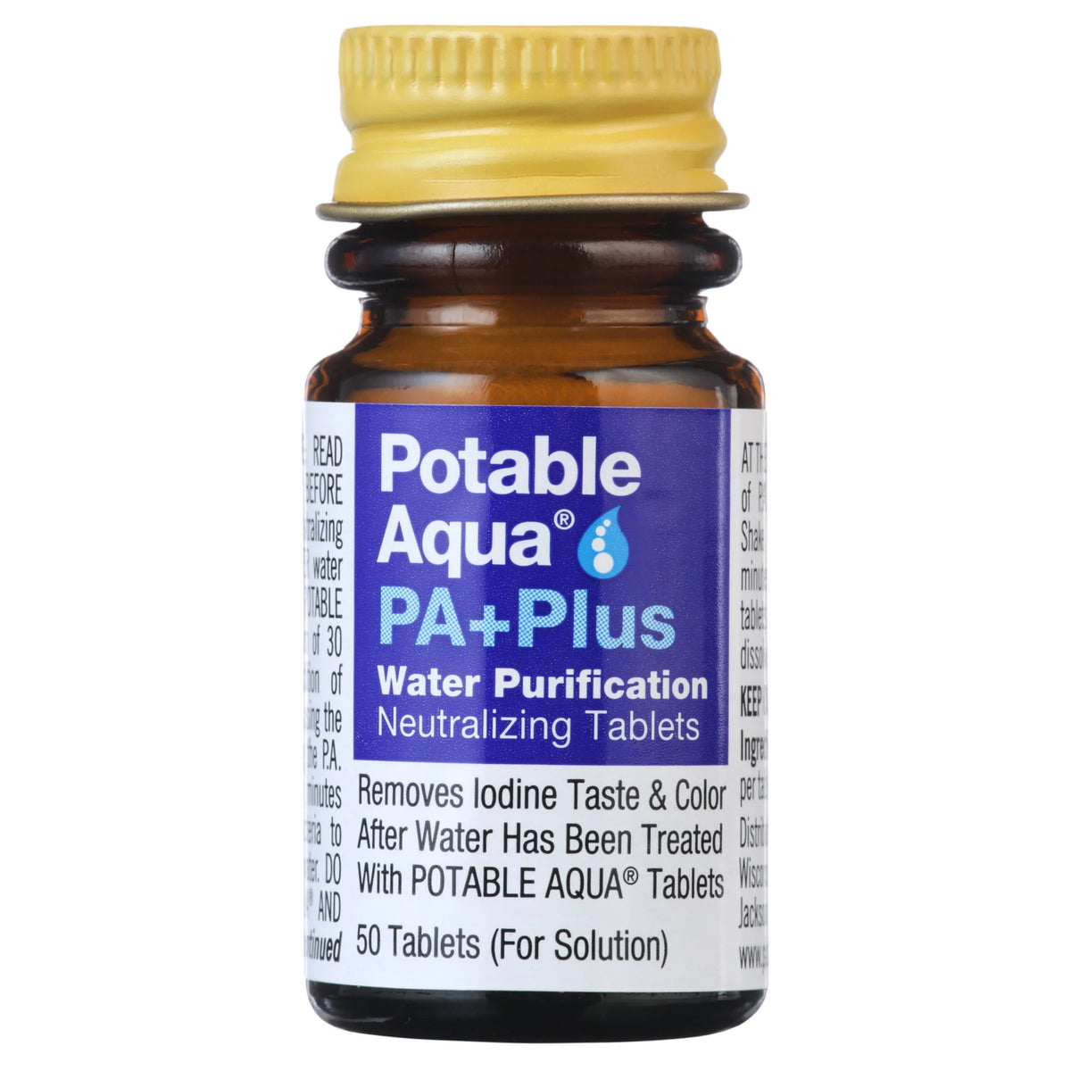 Water Purification Tablets, Two 50 Count Bottles R823562