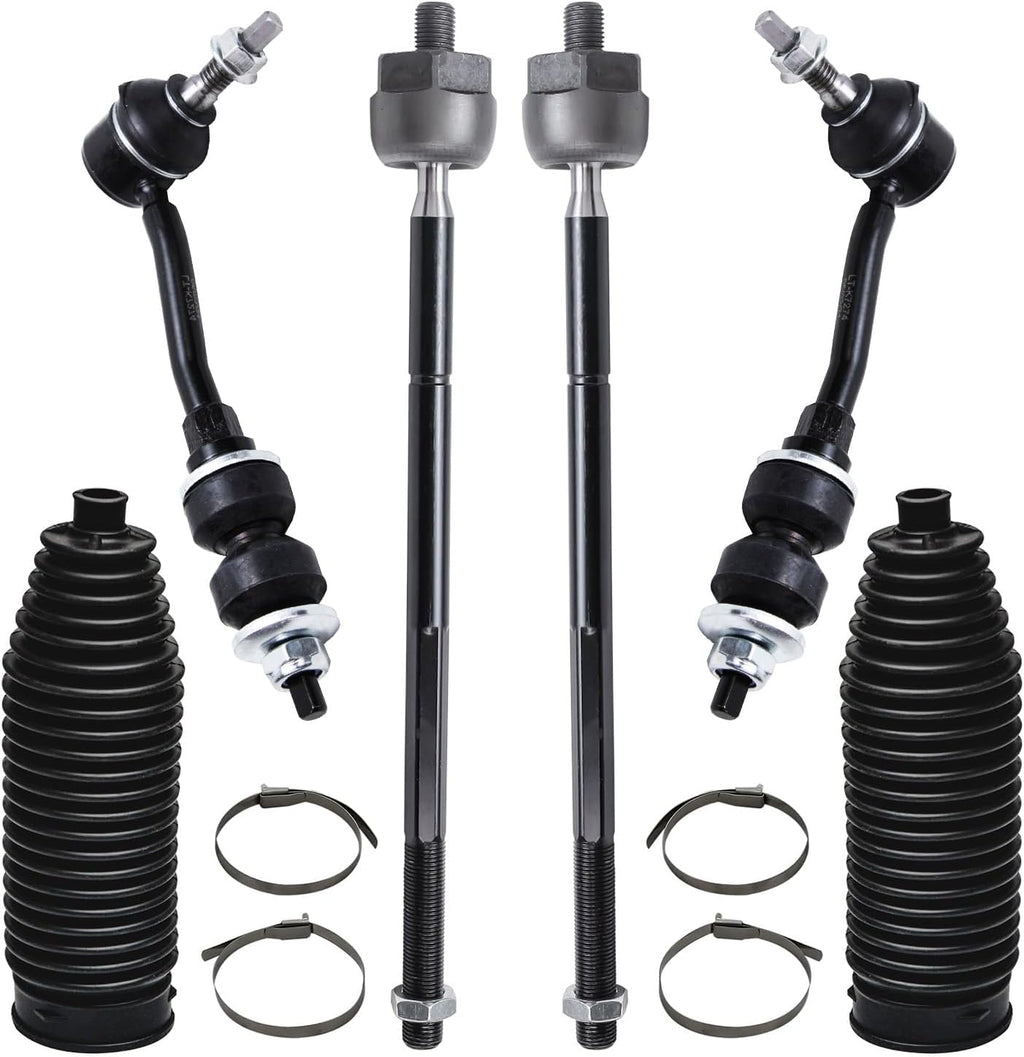 2WD Front 12pc Suspension Kit with Tie Rod Ends Sway Bars Ball Joints Boots X5624