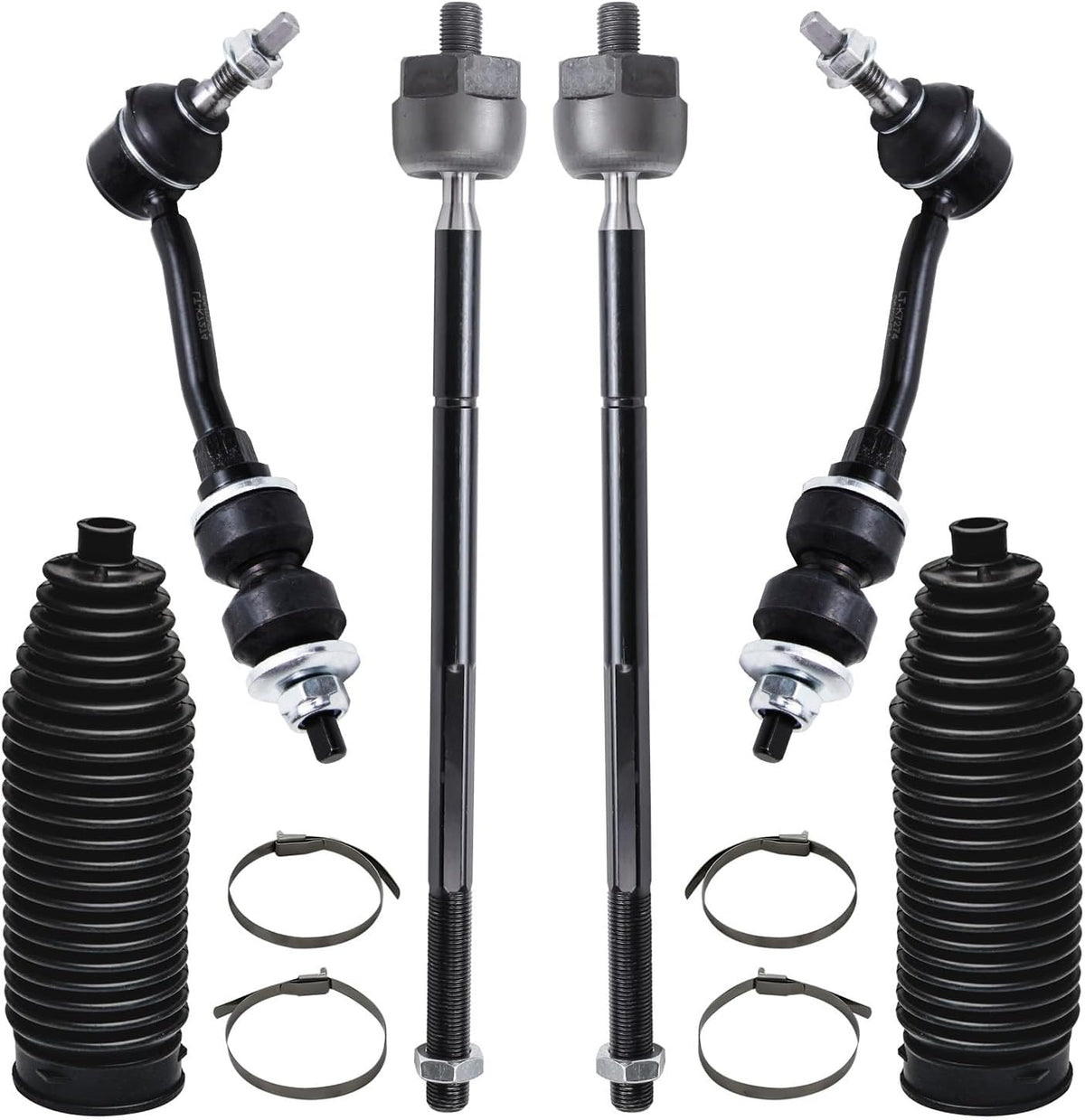 2WD Front 12pc Suspension Kit with Tie Rod Ends Sway Bars Ball Joints Boots X5624