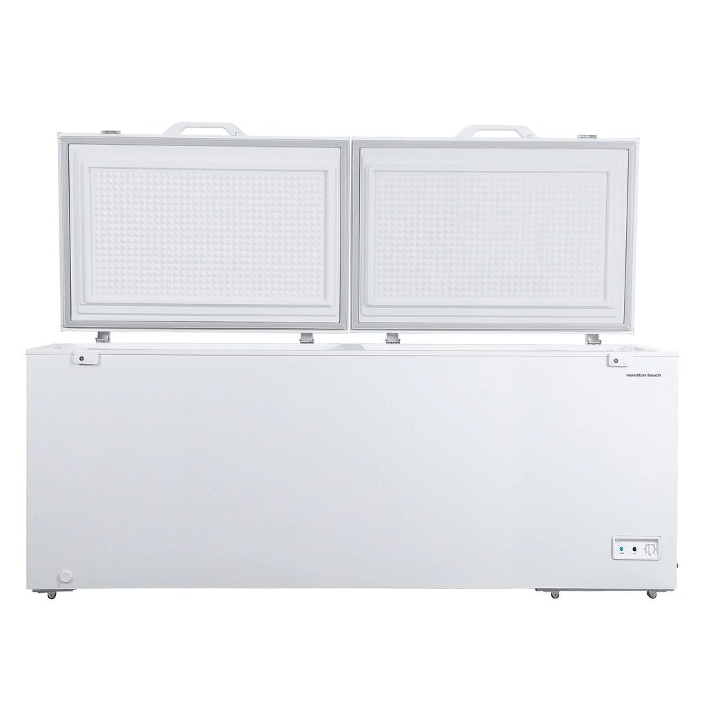 White Dual Door Chest Freezer O29665