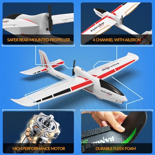 Black 4CH Remote Control Glider Airplane N2888