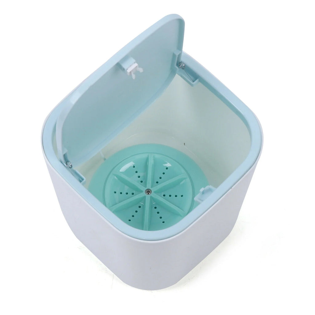 3.8L Portable Rotating Mini Washer Machine Plastic USB Blue I330