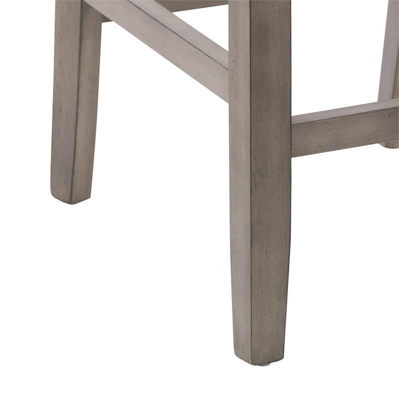 Washed Gray Counter Height Dining Chair Set of 2 B477109