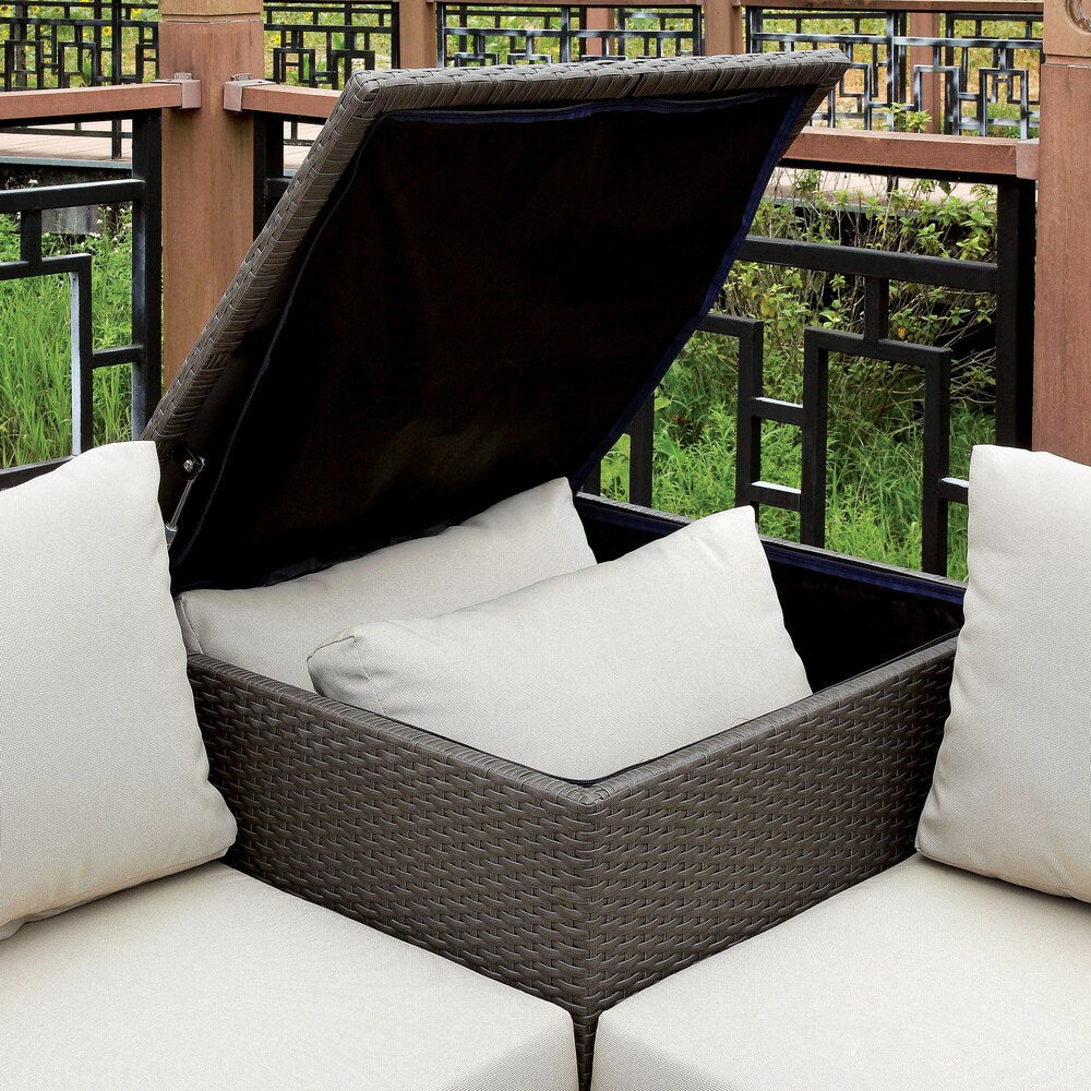 Brown Aluminum 6-Piece Outdoor Sofa Set F2952