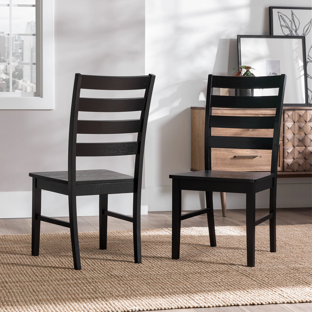 Set of 2 Black Dining Chair S427