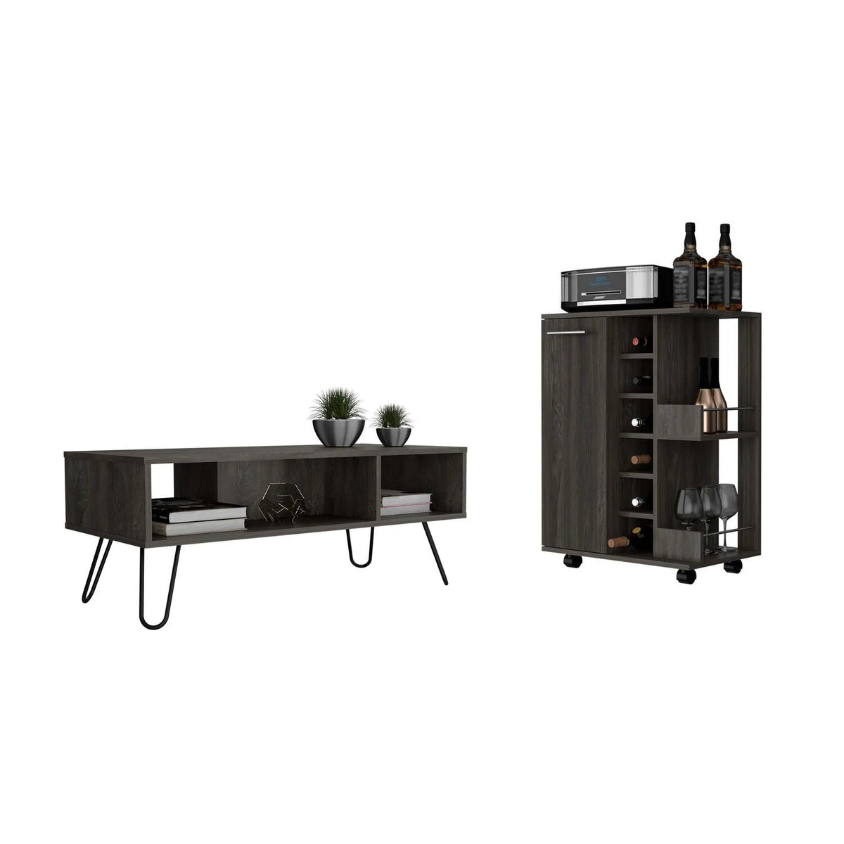 Brown 2 Piece Living Room Set V775015