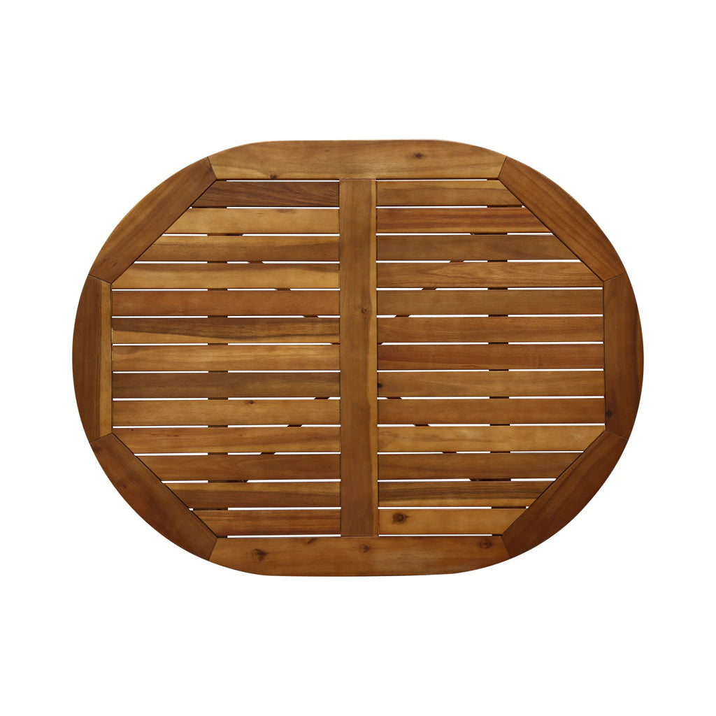 39" Acacia Wood Bar Height Patio Table D34058