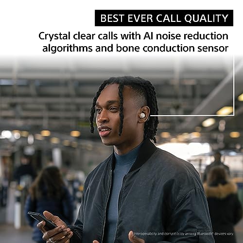 Black Truly Wireless Bluetooth Noise Canceling Earbuds R5884