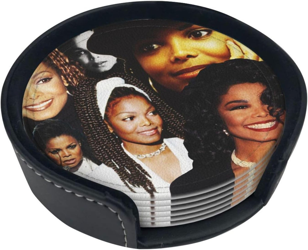 6 Pcs Coasters with Holder B8298