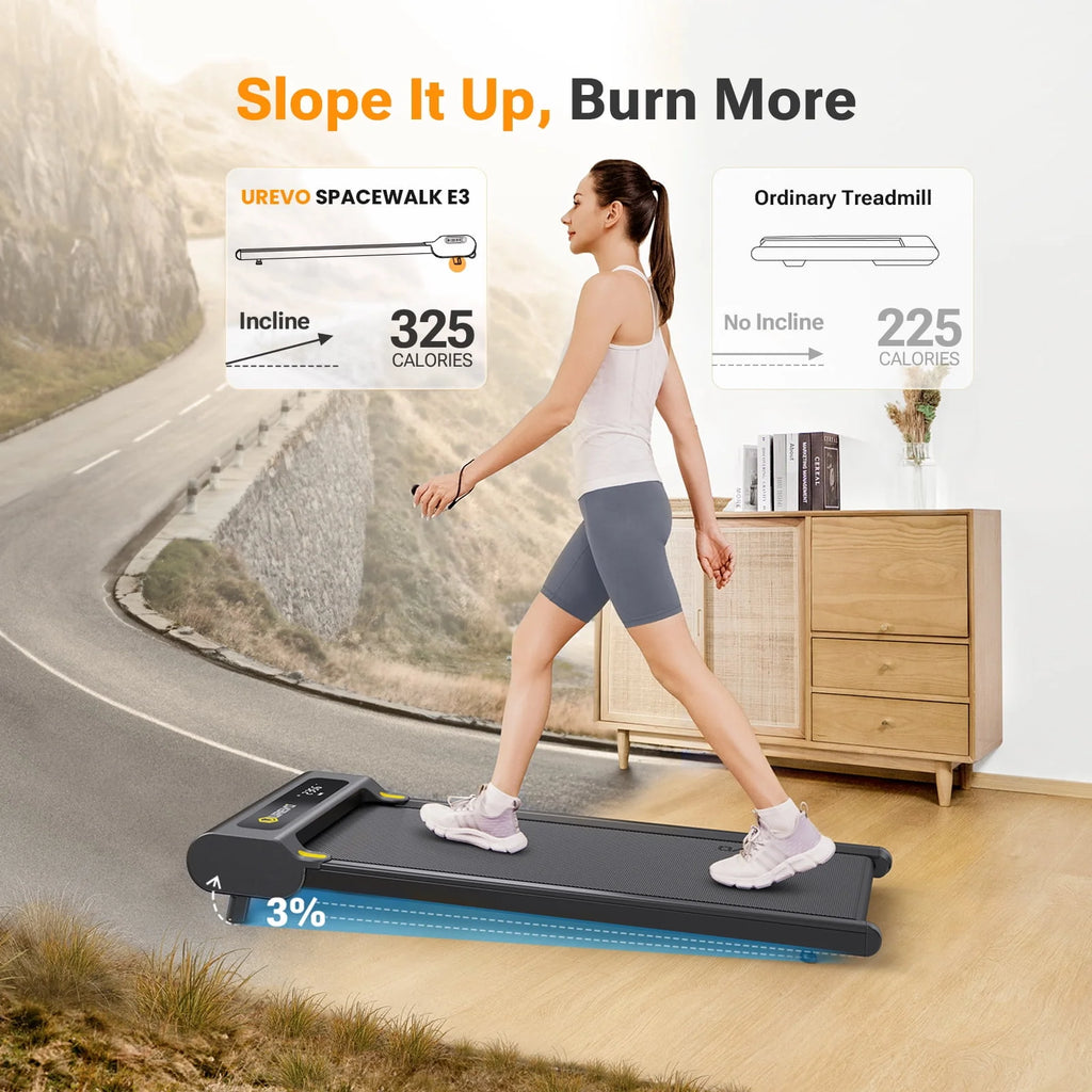 2 in 1 Under Desk Treadmill with Remote Control M7075