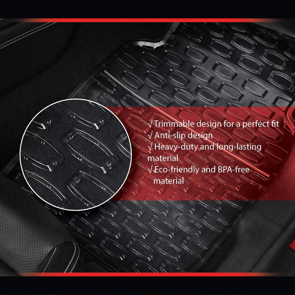 4 pcs Rubber Car Floor Mats G13084