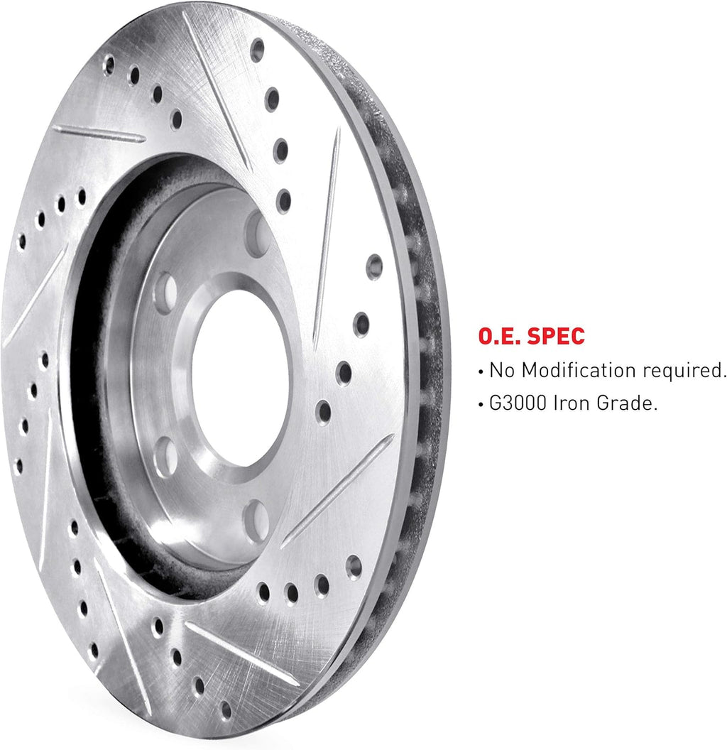 Front Rear Ceramic Brake Pads and Rotors Kit E334053