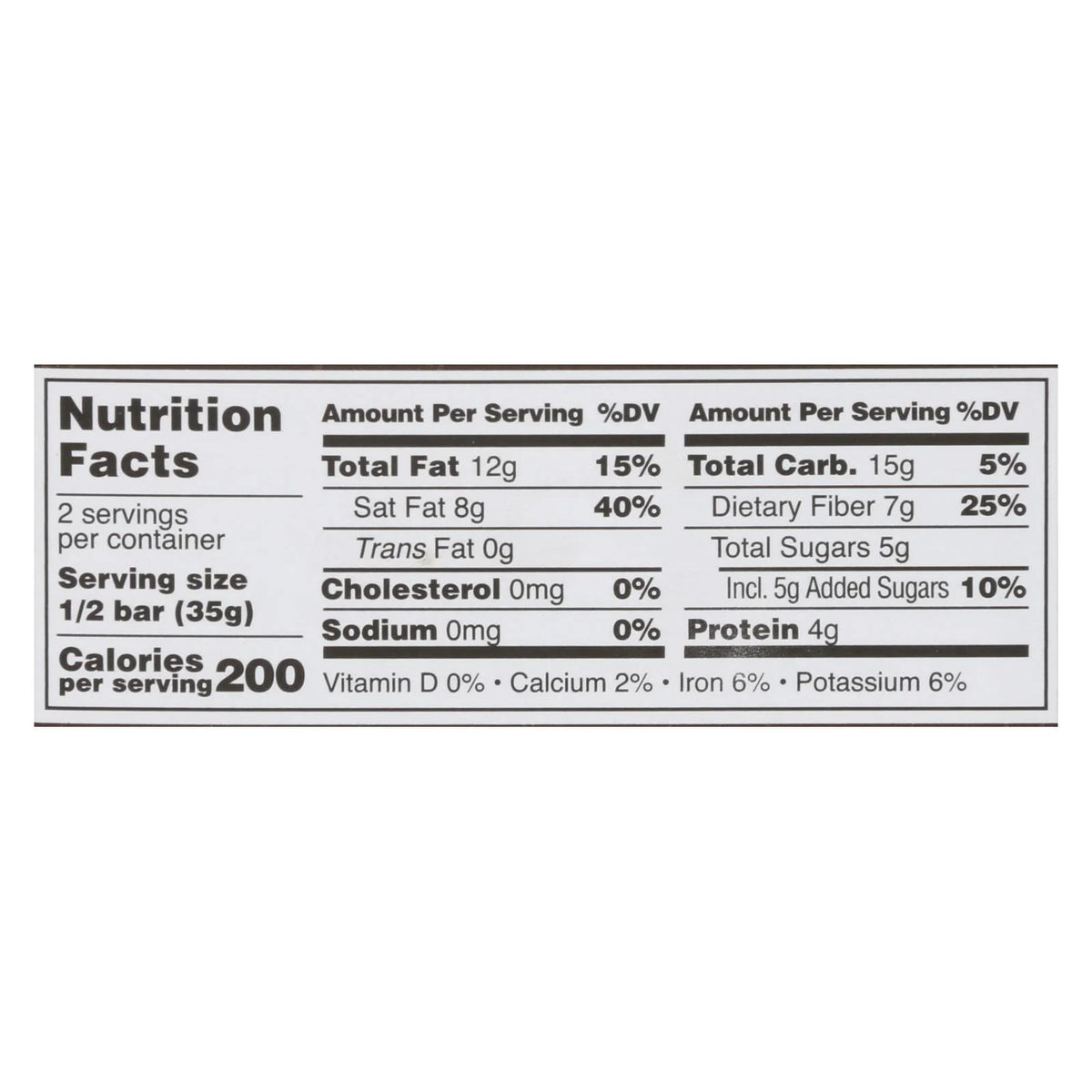 2.5 OZ Dark Chocolate Bar W33824
