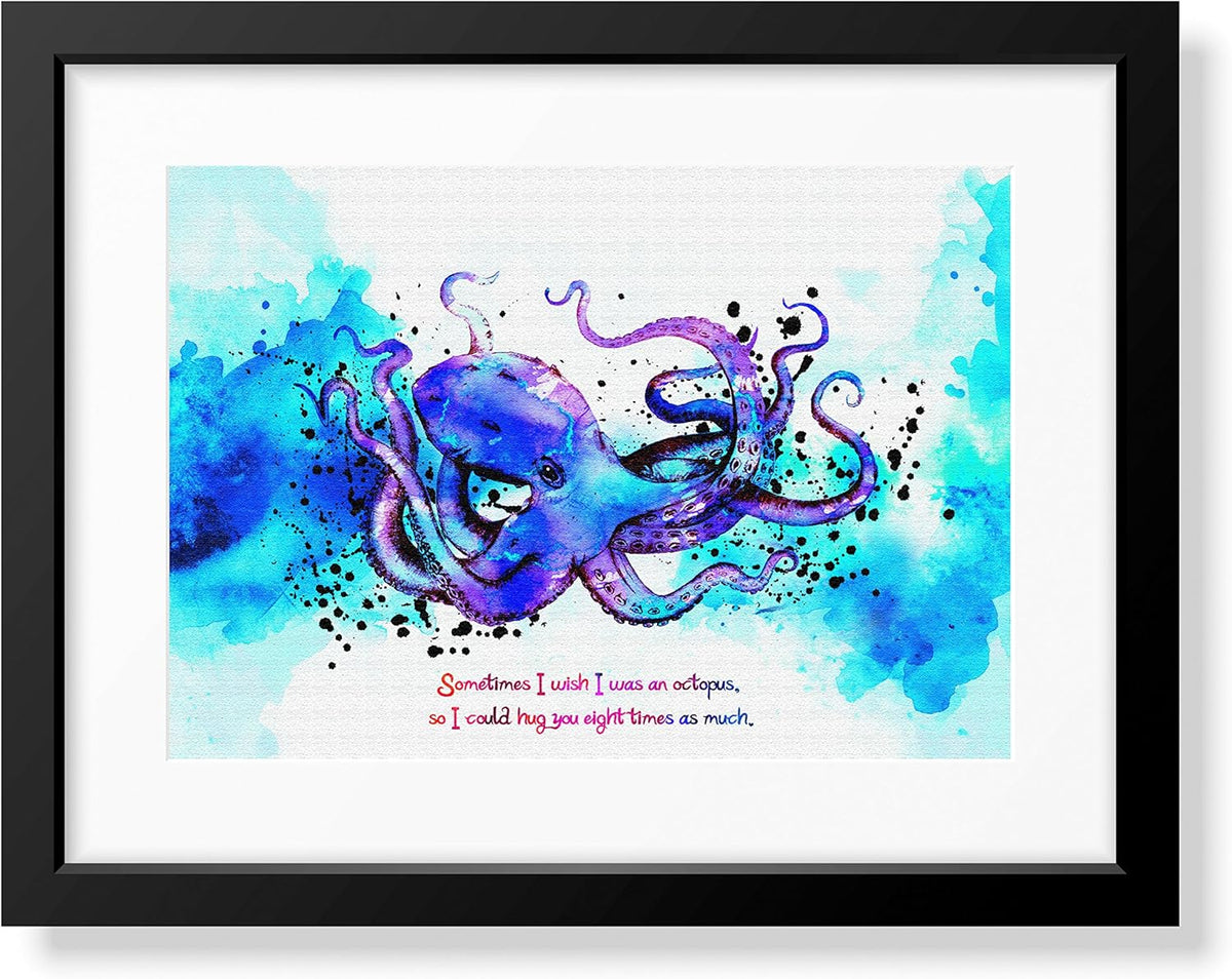 Pink Sea Animals Canvas Wall Art N699497