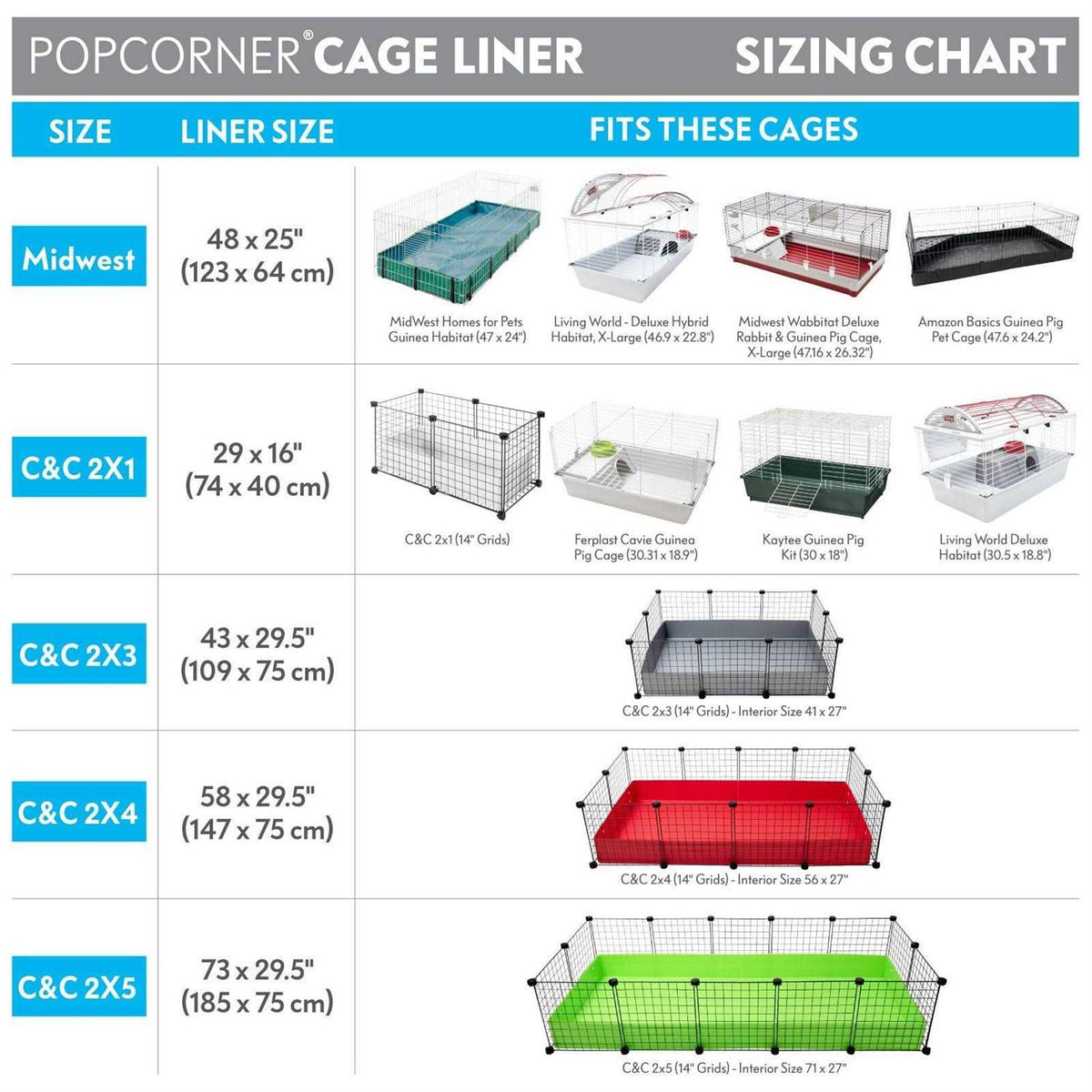 Washable Fleece Guinea Pig Cage Liners & Bedding M6978