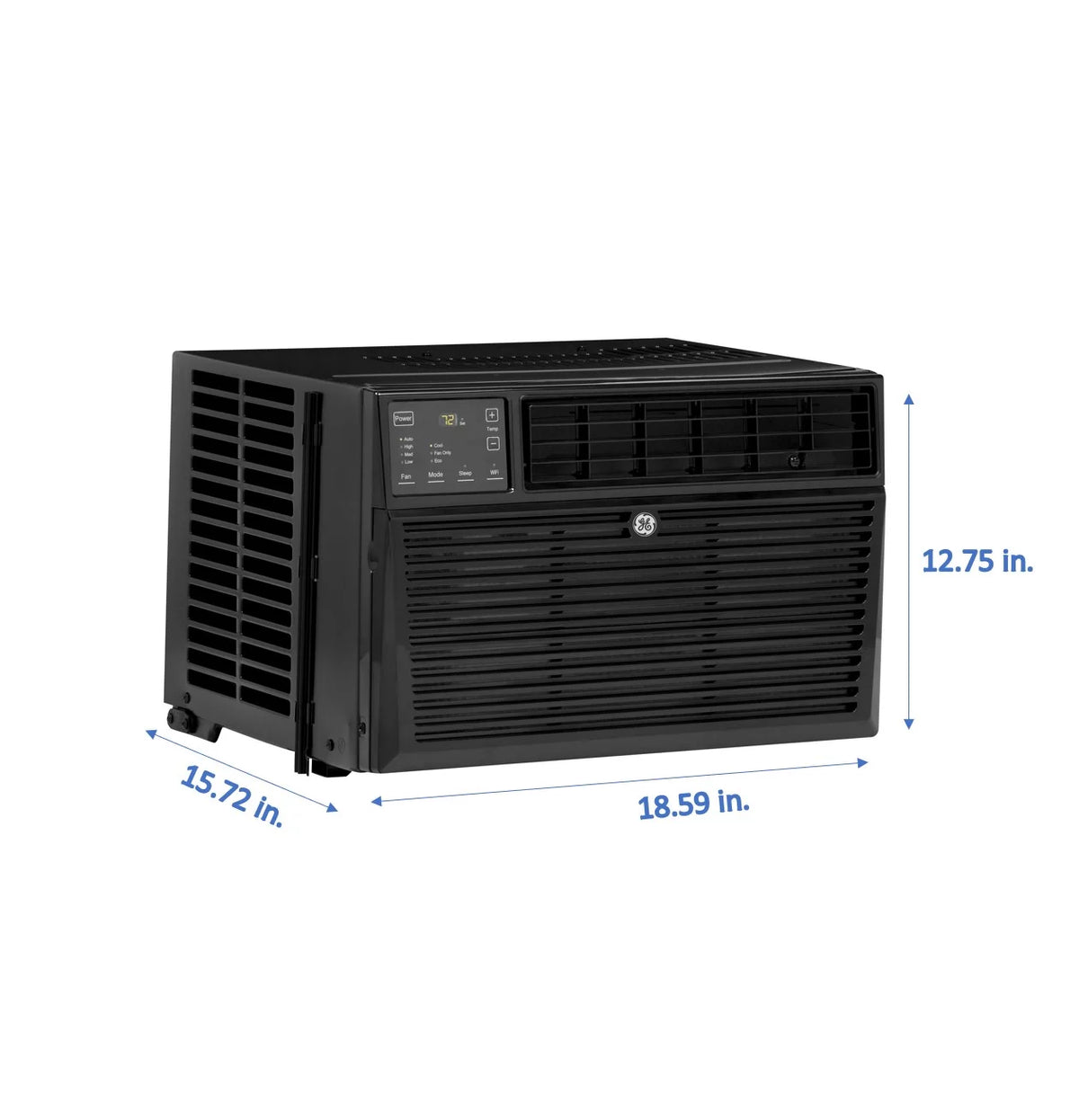 8,000 BTU Smart Window Air Conditioner with Remote, Black E834664