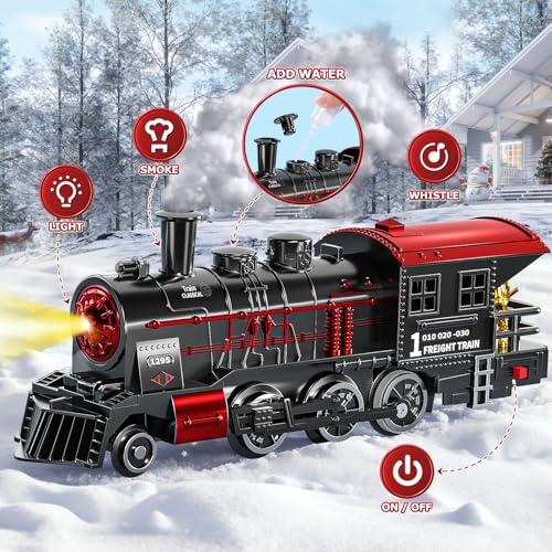 Train Set with Smokes Lights and Sound Electric Track Trains Y423