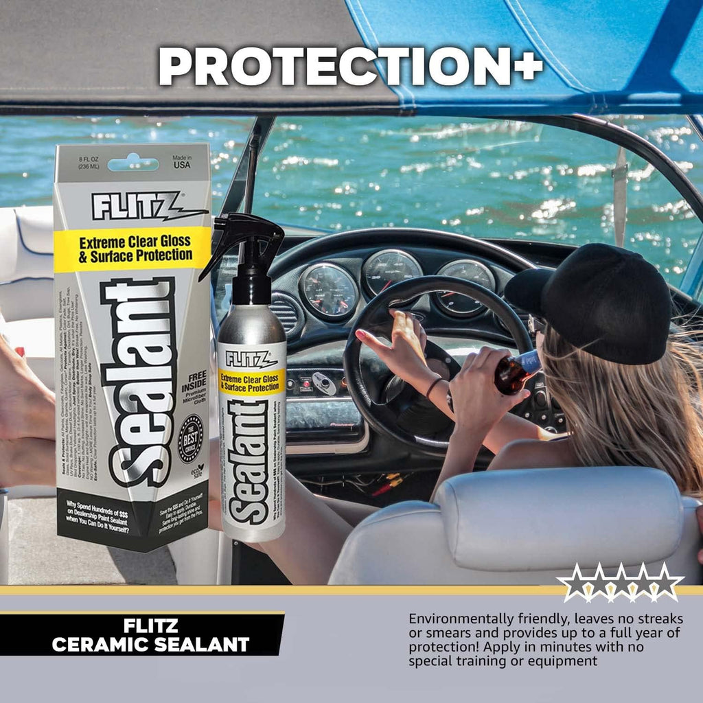 8 oz. 6 Pack Hydrophobic Spray Sealant and Paint Protectant with Microfiber Cleaning Cloth C224