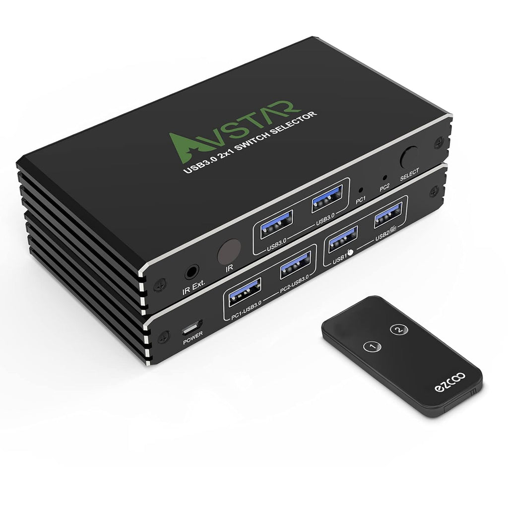 4 Port USB 3.1 3.0 KVM Switch with IR Remote Control K36563