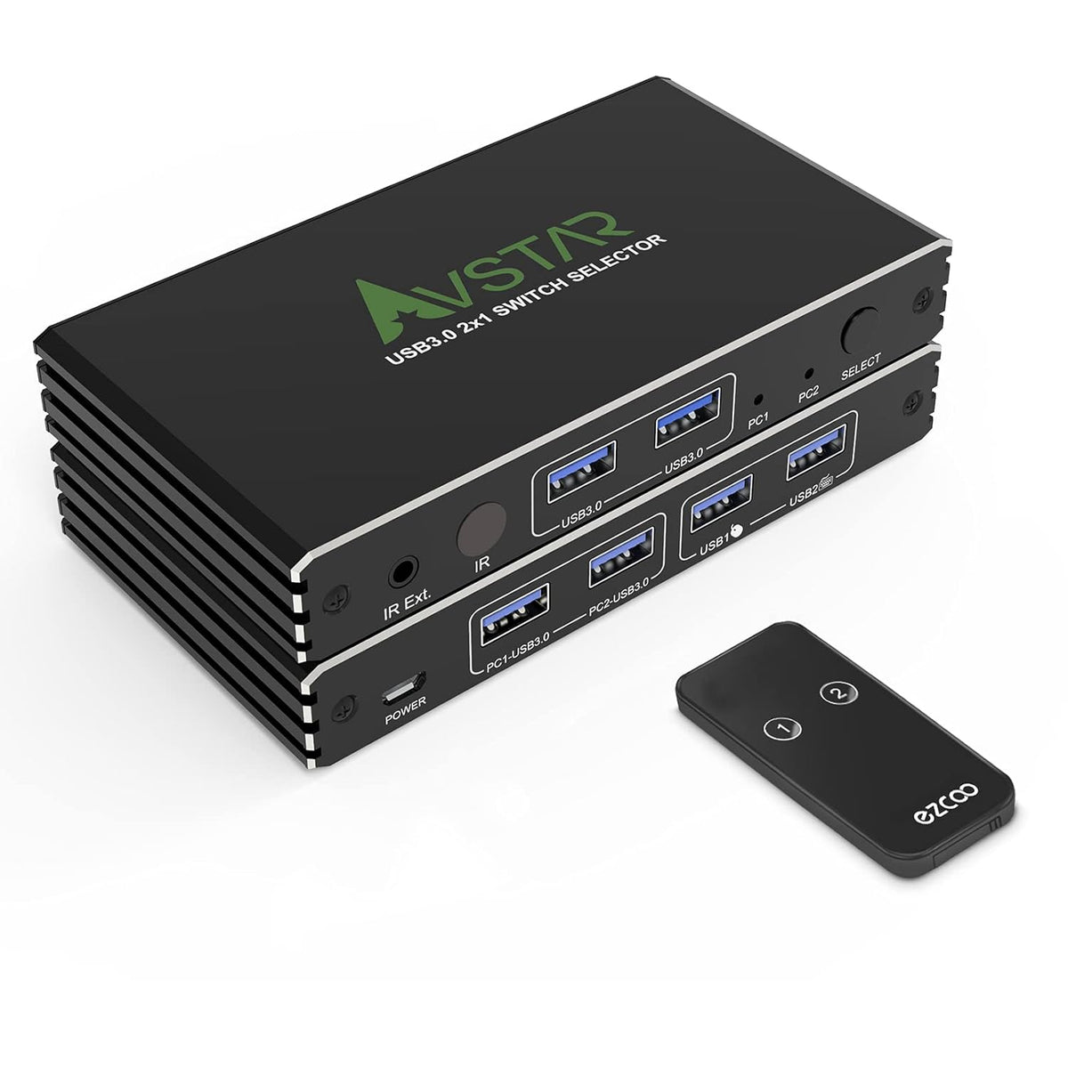 4 Port USB 3.1 3.0 KVM Switch with IR Remote Control K36563