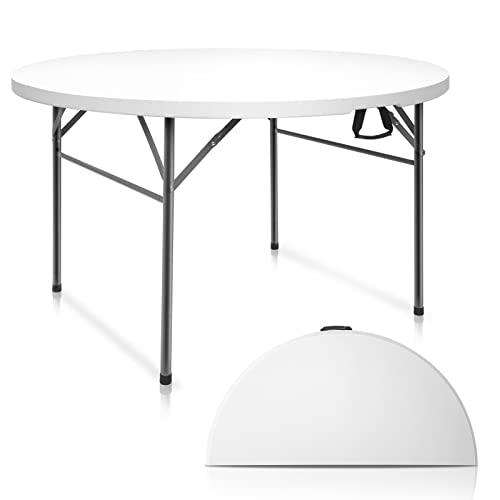 48" Round Bi-Folding Portable Plastic Table M5158