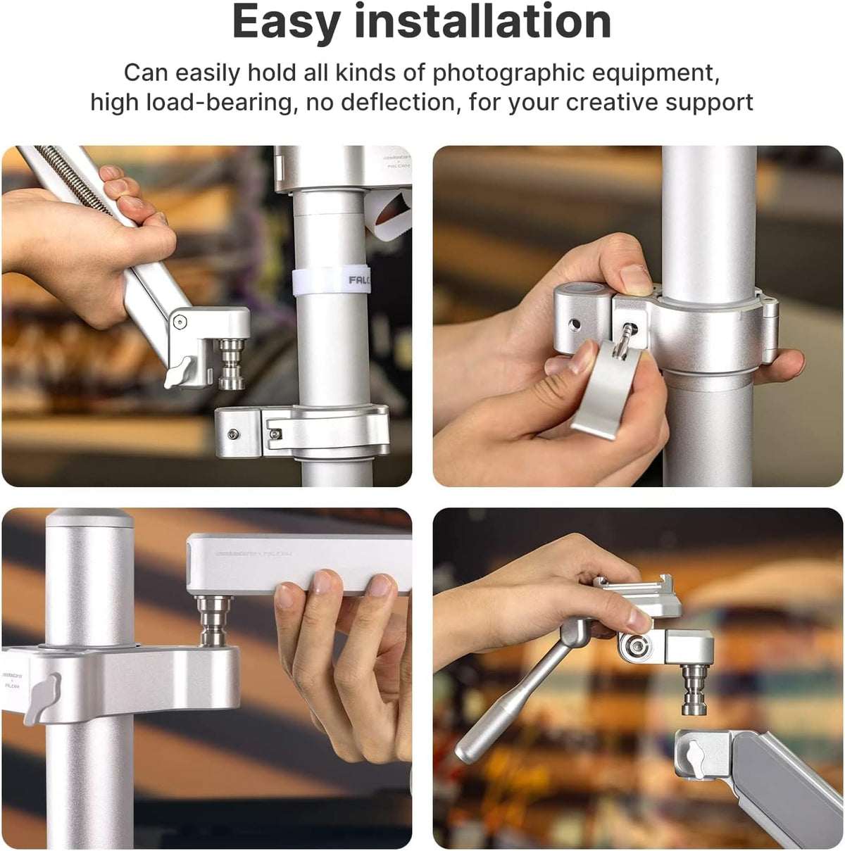 Desk Camera Mount Webcam Stand with Microphone Boom Arm Tripod M980
