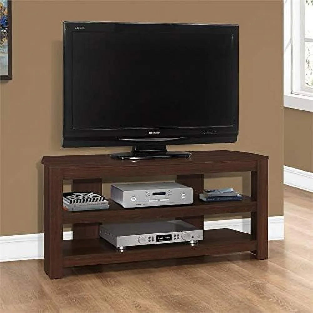 42" Wooden Corner TV Stand Console in Cherry M4451