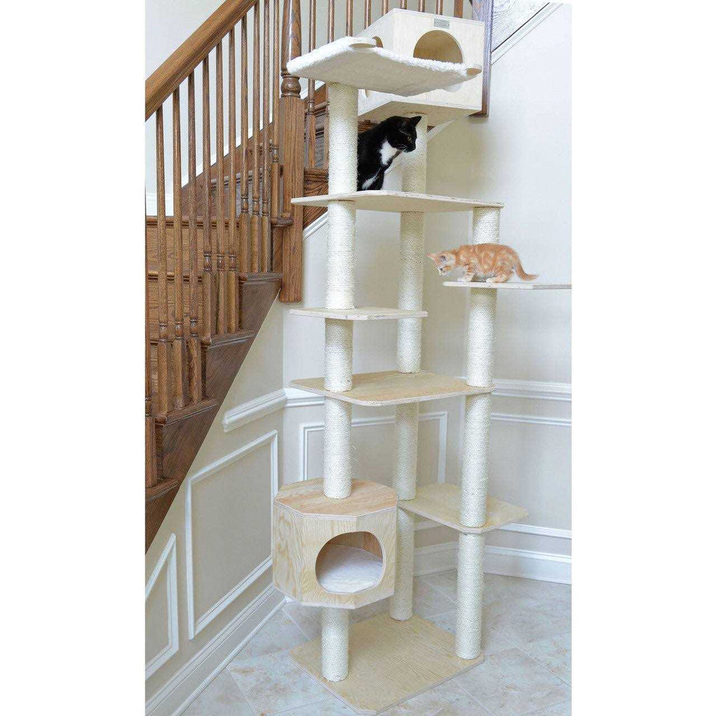 89-Inch Seven Levels Real Wood Cat Tree J5819