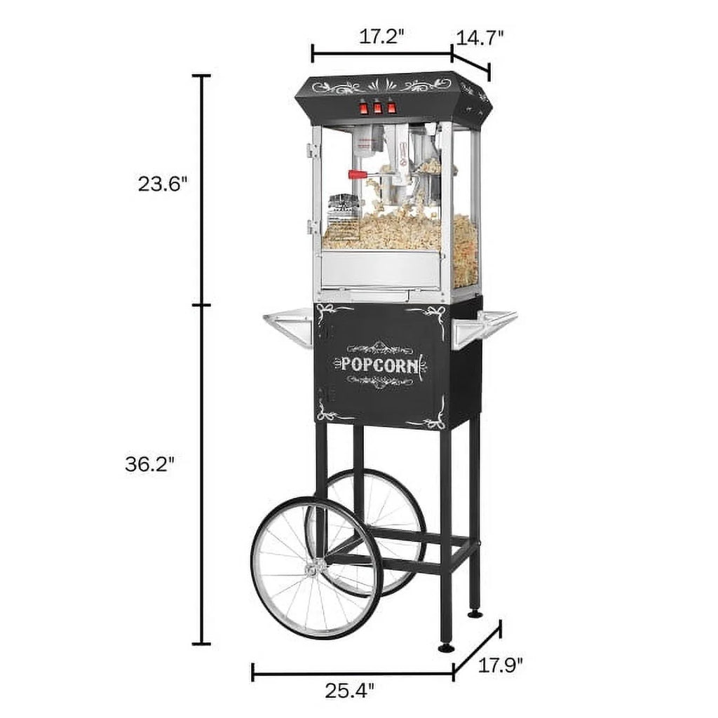 8 oz Popcorn Machine with Cart E312